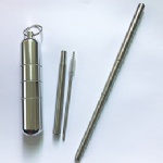 Portable Telescope Collapsible Foldable  Stainless Steel Straw pw121