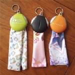 Microfiber Glasses Cleaning Cloth With Keychain pw81