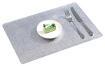 Vinly Pvc  Placemat Brushed Metallic, Waterproof, Oilproof, Heat-Resistant, Easy Clean, Washable pw128