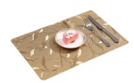 Vinly Pvc  Placemat Brushed Metallic, Waterproof, Oilproof, Heat-Resistant, Easy Clean, Washable