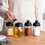 Glass Oil Seasoning Cruet Bottle with PP lid 300ml