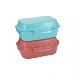 Food Storage Container Recycled Plastic Lunch Box with Removeabe Gel Pack