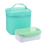 Reusable Bento Plastic Lunch Box with Removeabe Gel Pack