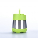 Insulated Stainless Steel Food Flask with PP lid and Handle