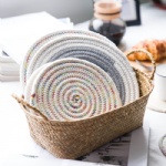 Custom Size Color Cotton Woven Placemat Coaster