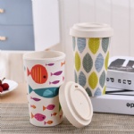 Healthy Eco-Friendly Bamboo Coffee Cup 550ml