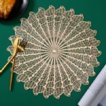 Pressed Vinyl Metallic Placemats/Wedding Accent Centerpiece Placemat