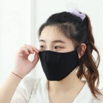 Washable Fabric 3 Ply Cotton Face Mouth Mask  with PM2.5 Fliter Anti-Pollution Dust