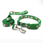 Customized  Plastic Release Buckle Nylon Dog Collar Leash Eco-Friendly Quality Safety Pet Necklace PWPET001B