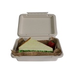 Biodegradable Tableware Sugarcane Bagasse Takeout Food Container Sandwich Box