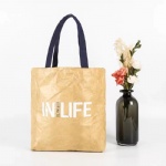 Washable Eco Friendly Custom Logo Dupont Tyvek Paper Tote Shopping Bag